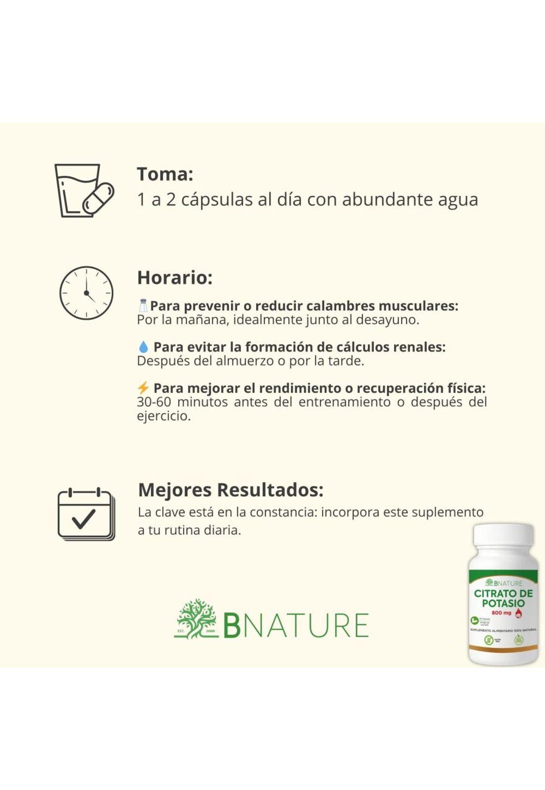Pack Citrato de Magnesio + Citrato de Potasio 800mg-5