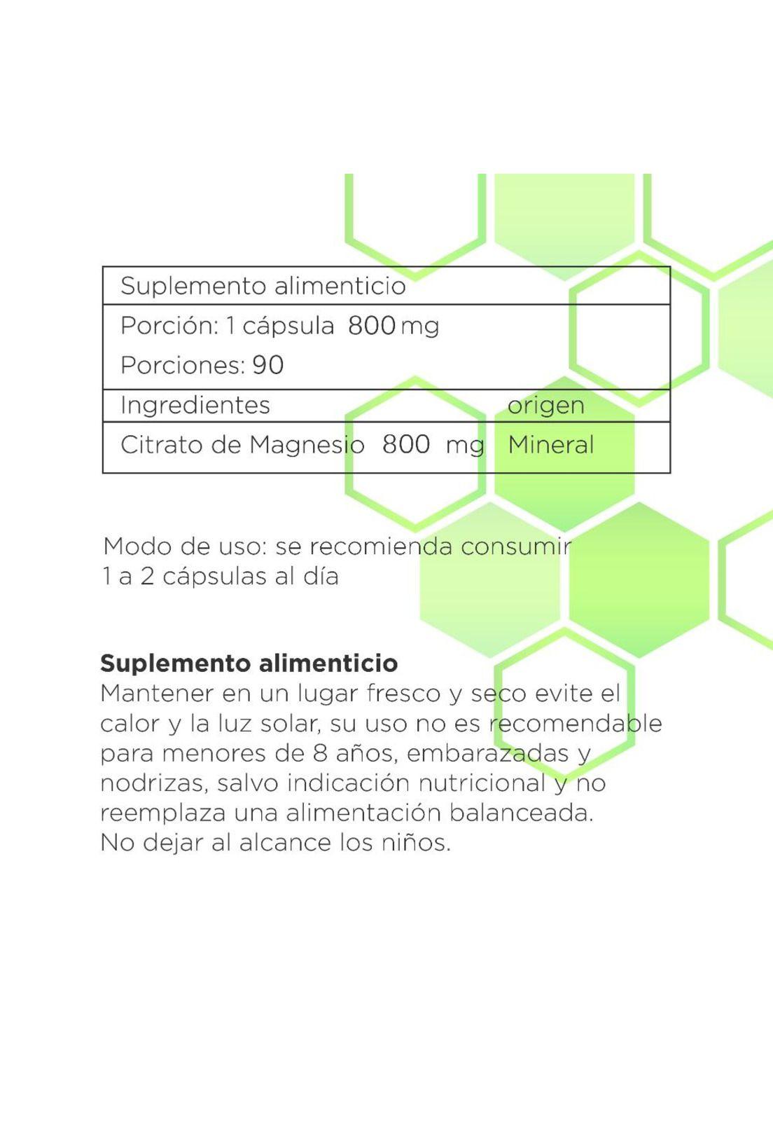 Pack Citrato de Magnesio + Citrato de Potasio 800mg-6
