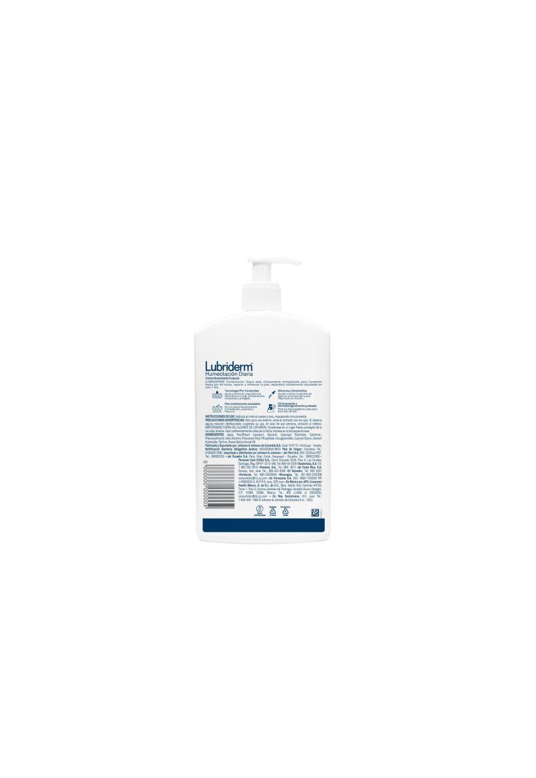 Crema Corporal LUBRIDERM Humectación Diaria 750ml-2
