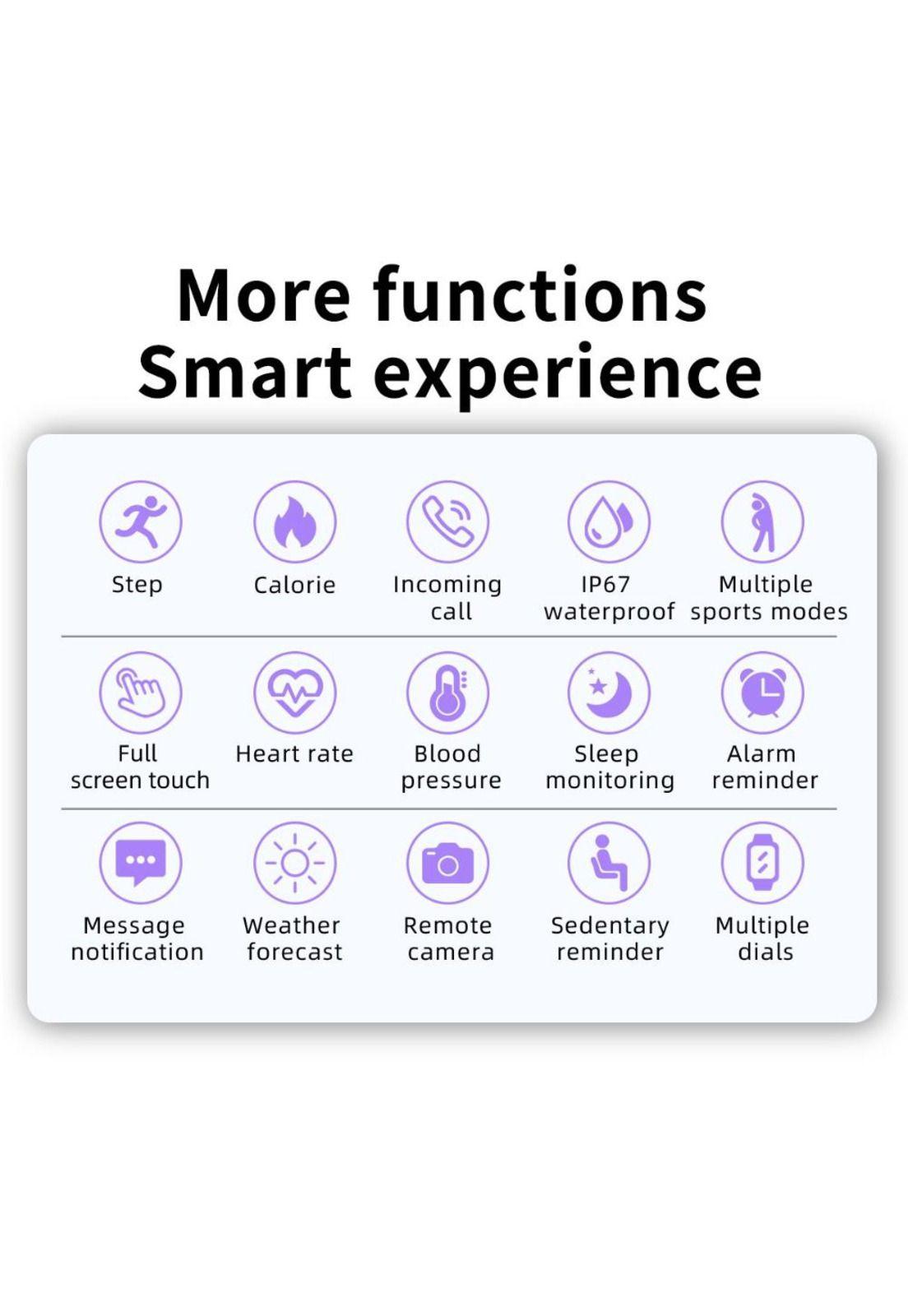 Smartwatch Zl02d Genérico Rosado-4