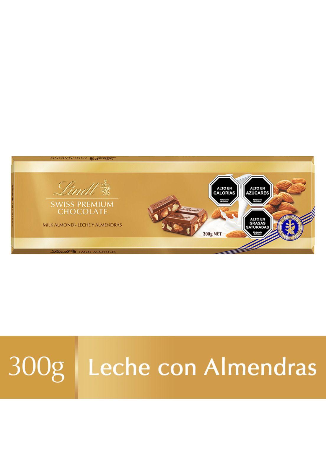 Chocolate Lindt Tableta Gold Leche Almendra 300G-0