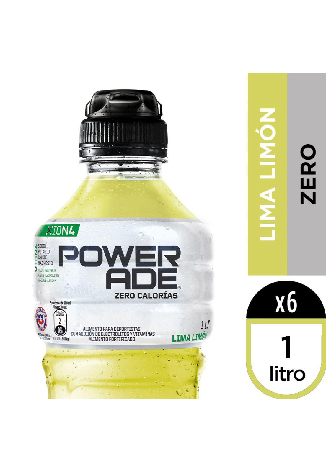 Isotónica Powerade Zero Lima Limon Botella 1L x 6-0