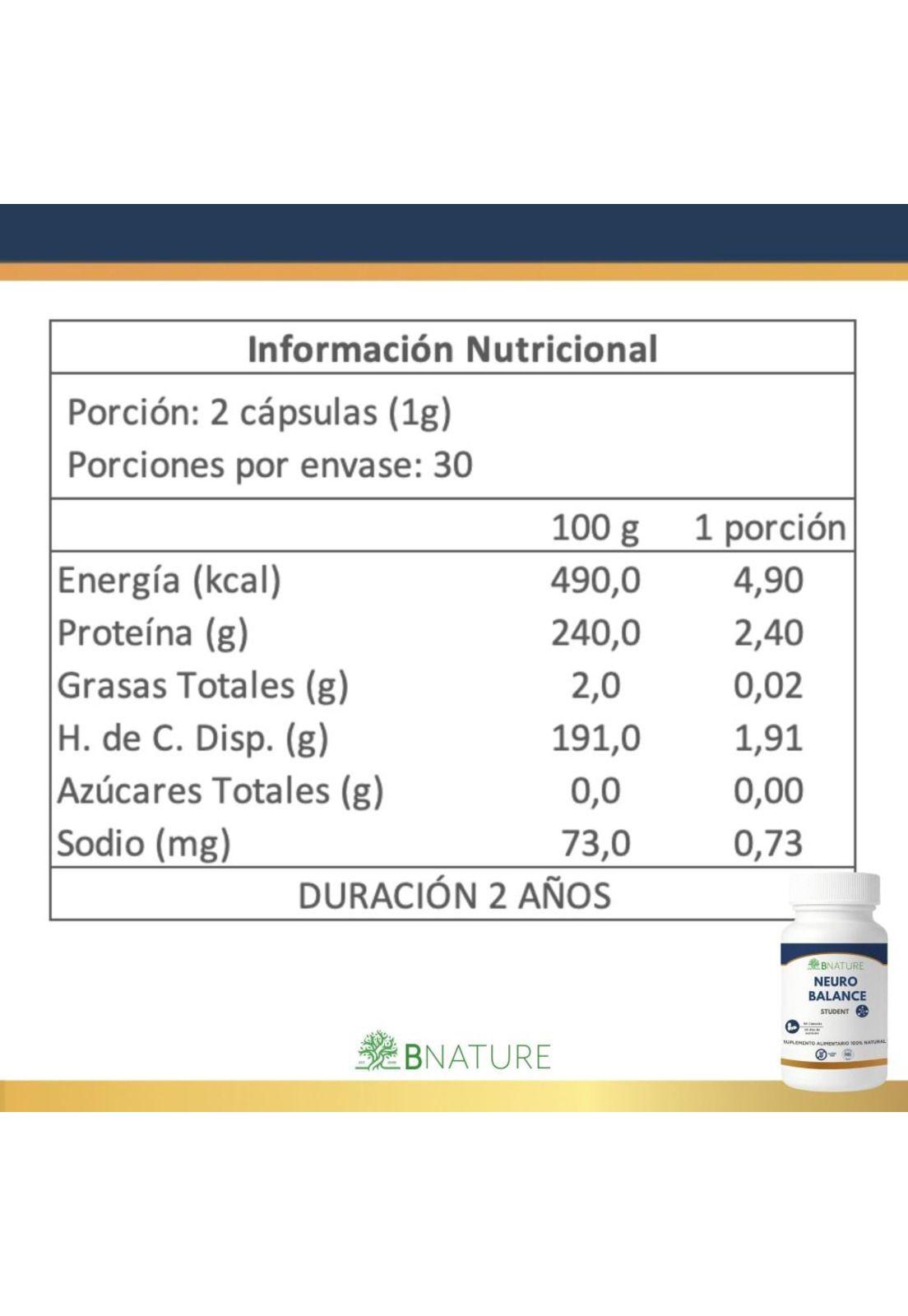 Neuro Balance Student · 60 cápsulas-4