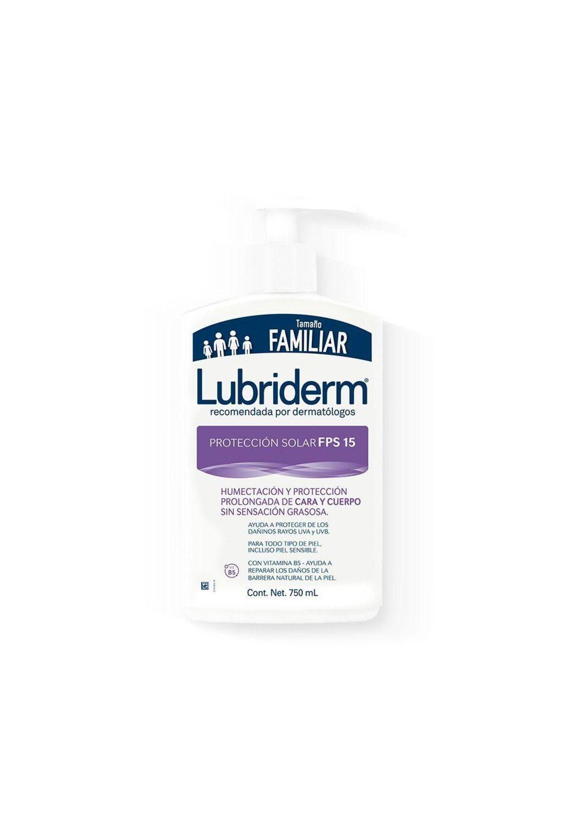 Crema corporal LUBRIDERM Protección Solar  UV - 15 x 750 ml-1