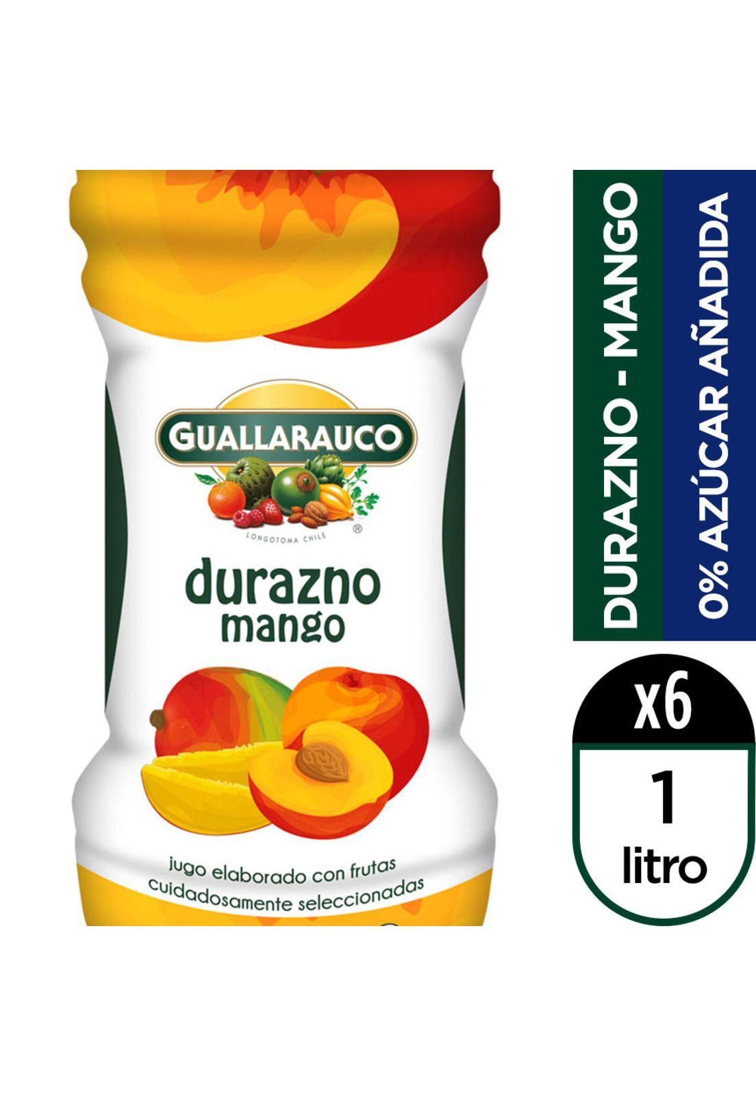 Guallarauco Jugo Durazno Mango Botella 1L x 6-0