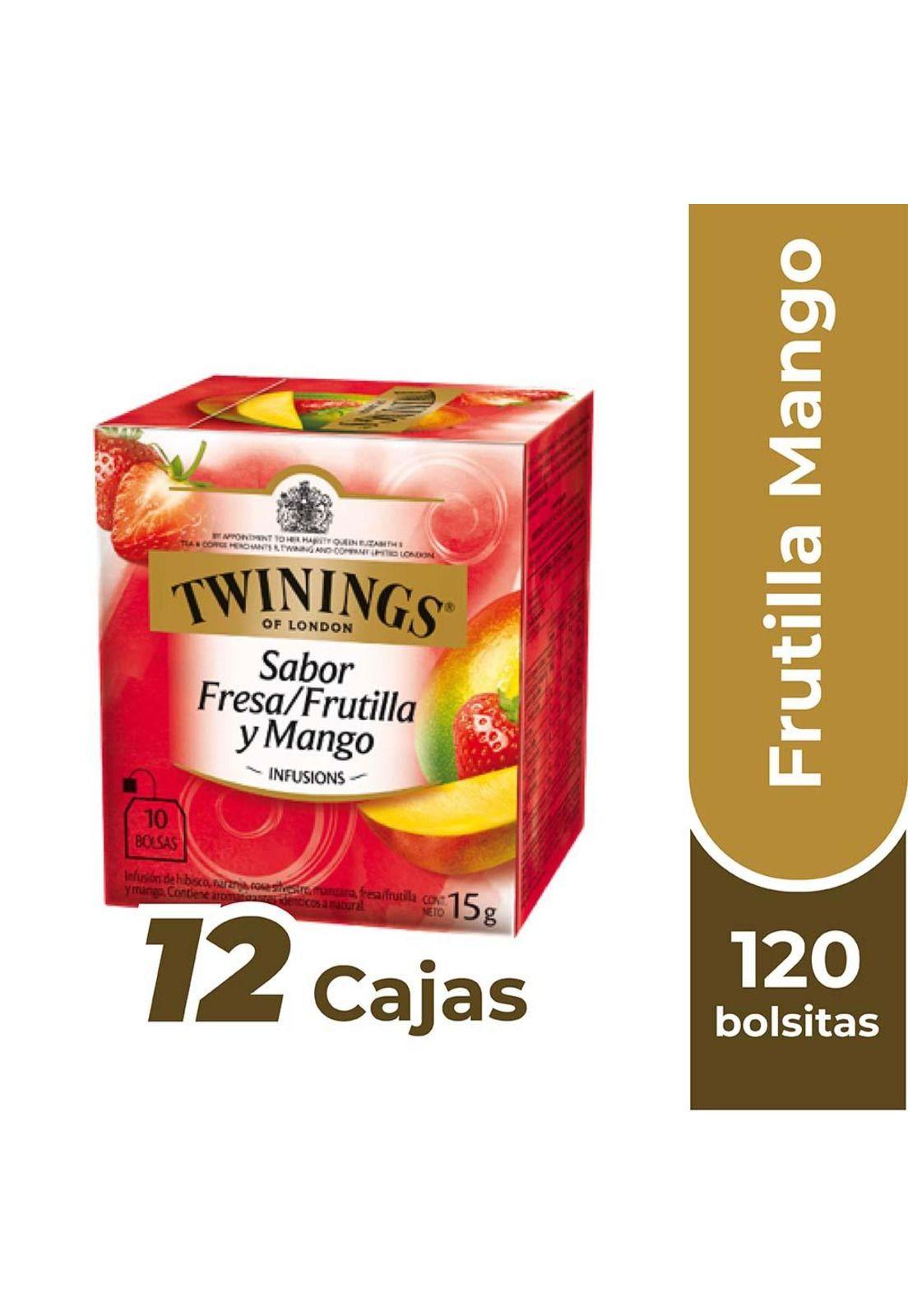 Twinings Té Frutilla / Mango x120 Bolsitas-0