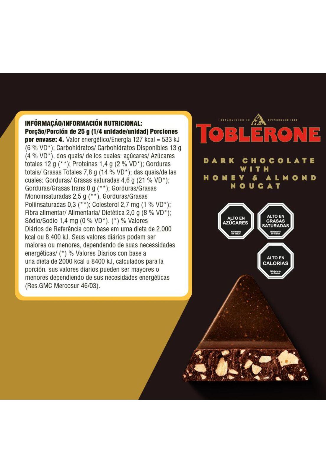 Chocolate Toblerone® Amargo 100g-1