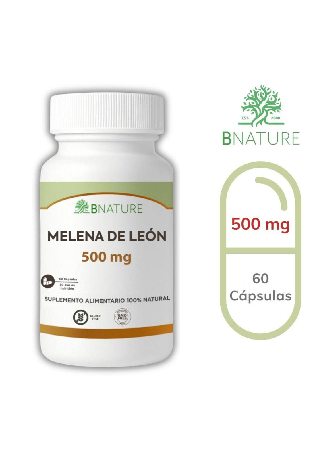 Melena de Leon 500mg | Suplemento Fungi 90 caps B NATURE-6