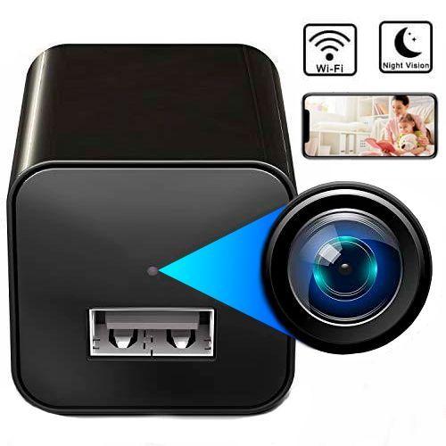 Cámara Seguridad Wifi Oculta Formato Cargador de Celular-1