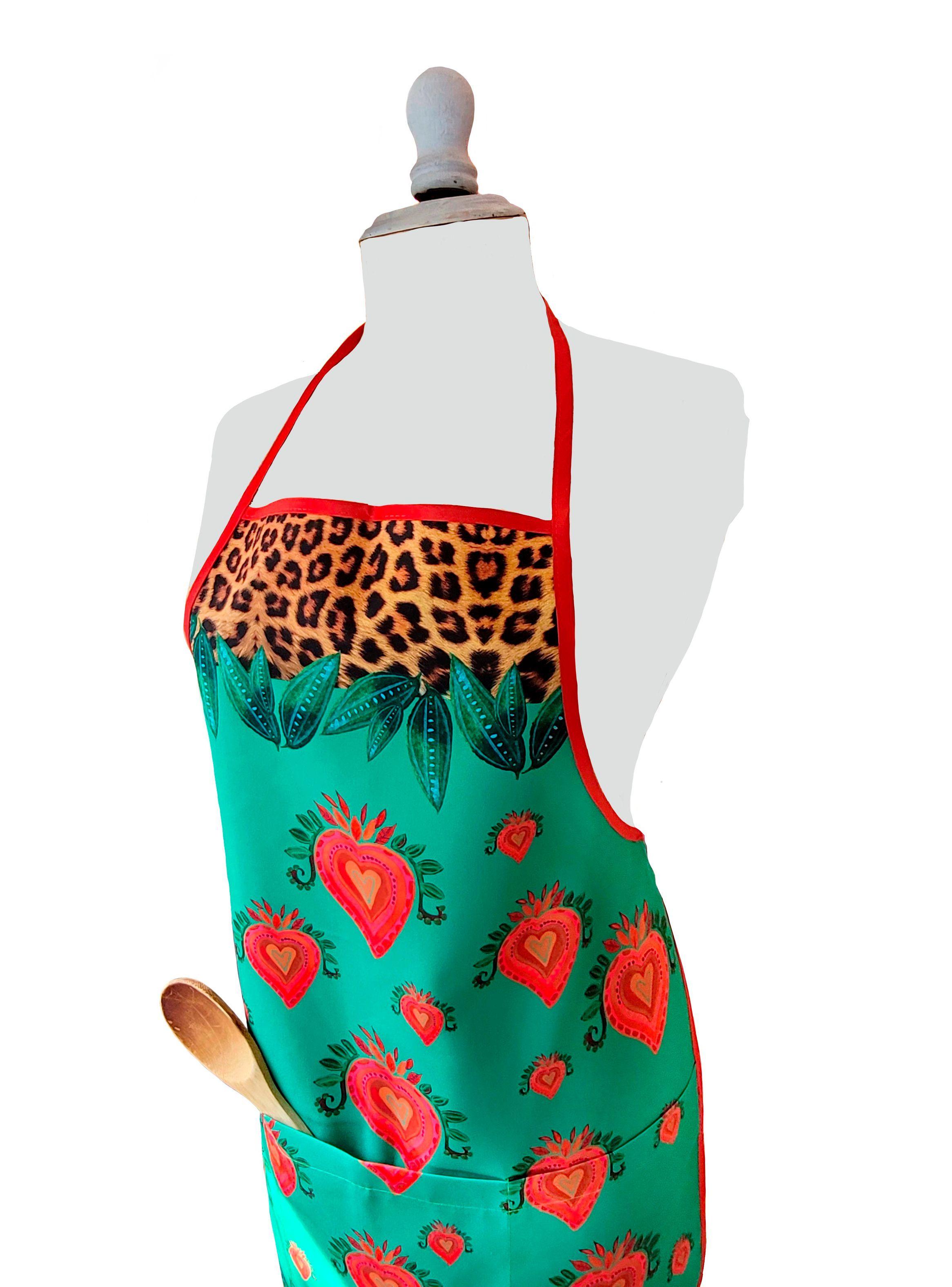 Delantal Green Cuore lona impermeable-1