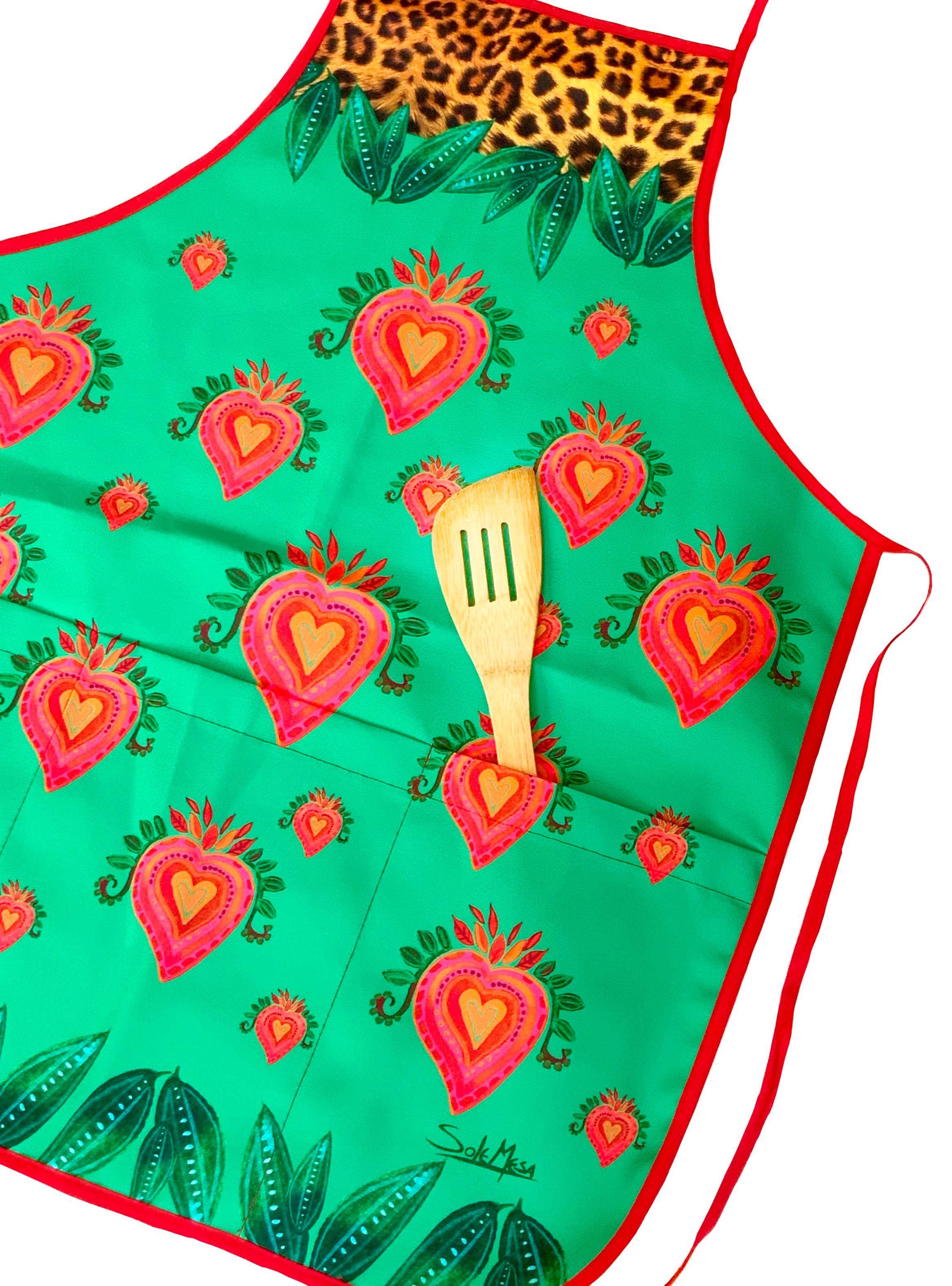 Delantal Green Cuore lona impermeable-2