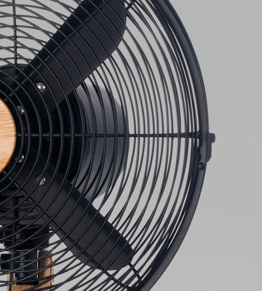 Ventilador Sobremesa 12" Metal Madera Kzf-1214D-1