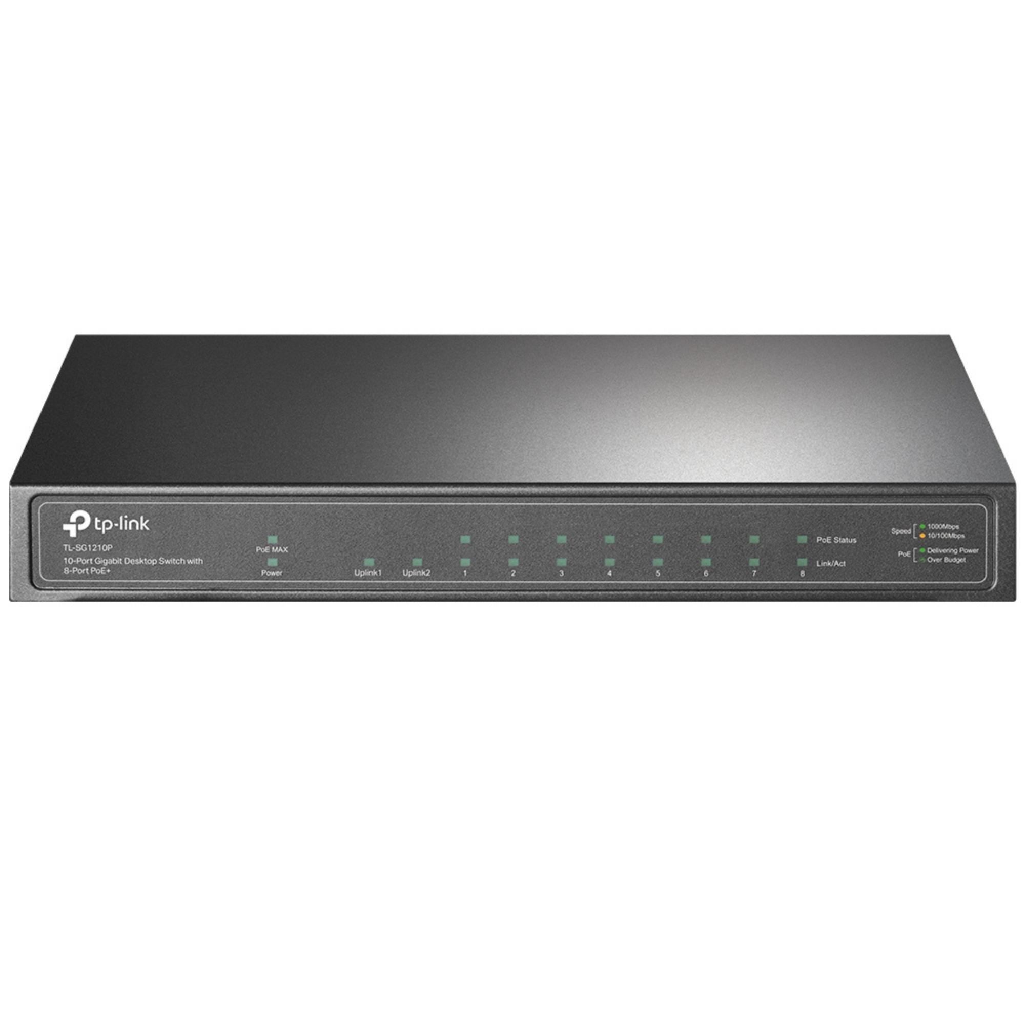 Switch 10 Puertos Gigabit y 8 Puertos PoE+ TL-SG1210P-0
