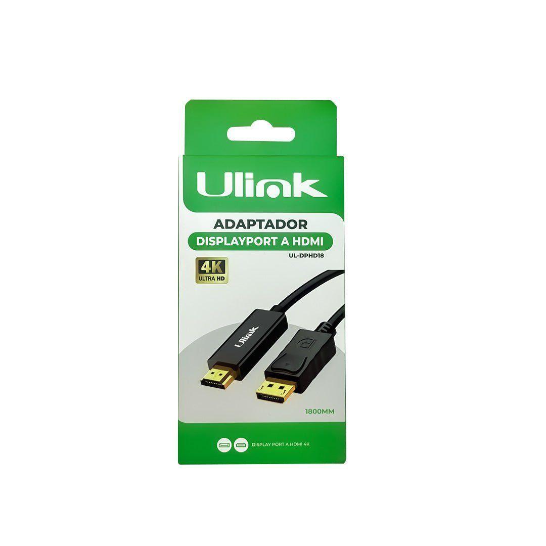 Cable DisplayPort a HDMI Ulink UL-DPHD18 4K de 1,8 m-2