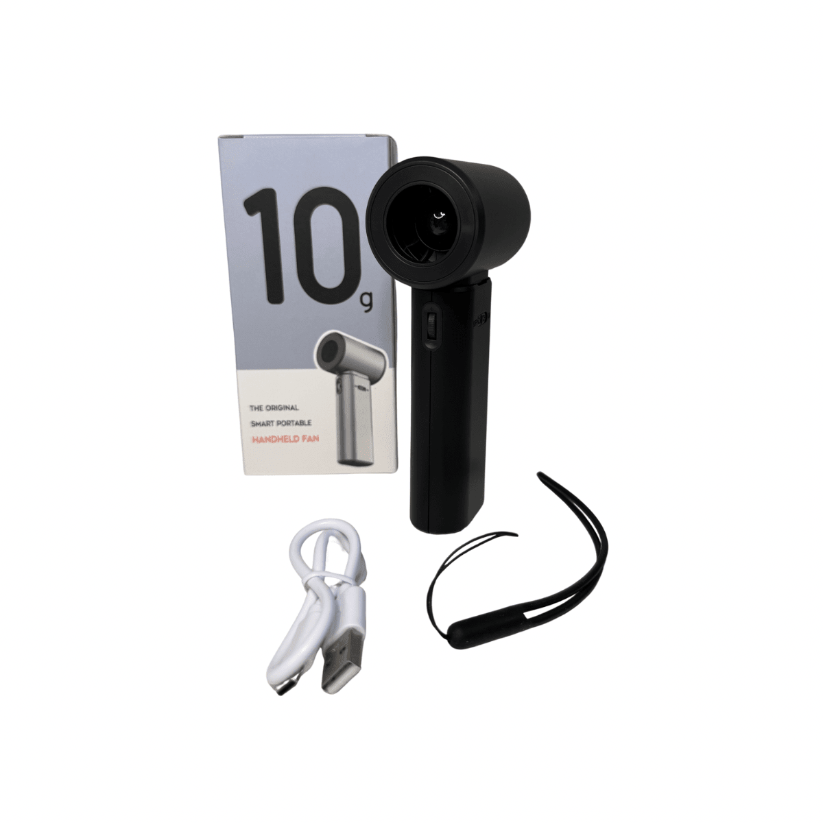 Mini Ventilador Portátil Tipo T Recargable USB con Pantalla y 3 Velocidades-3