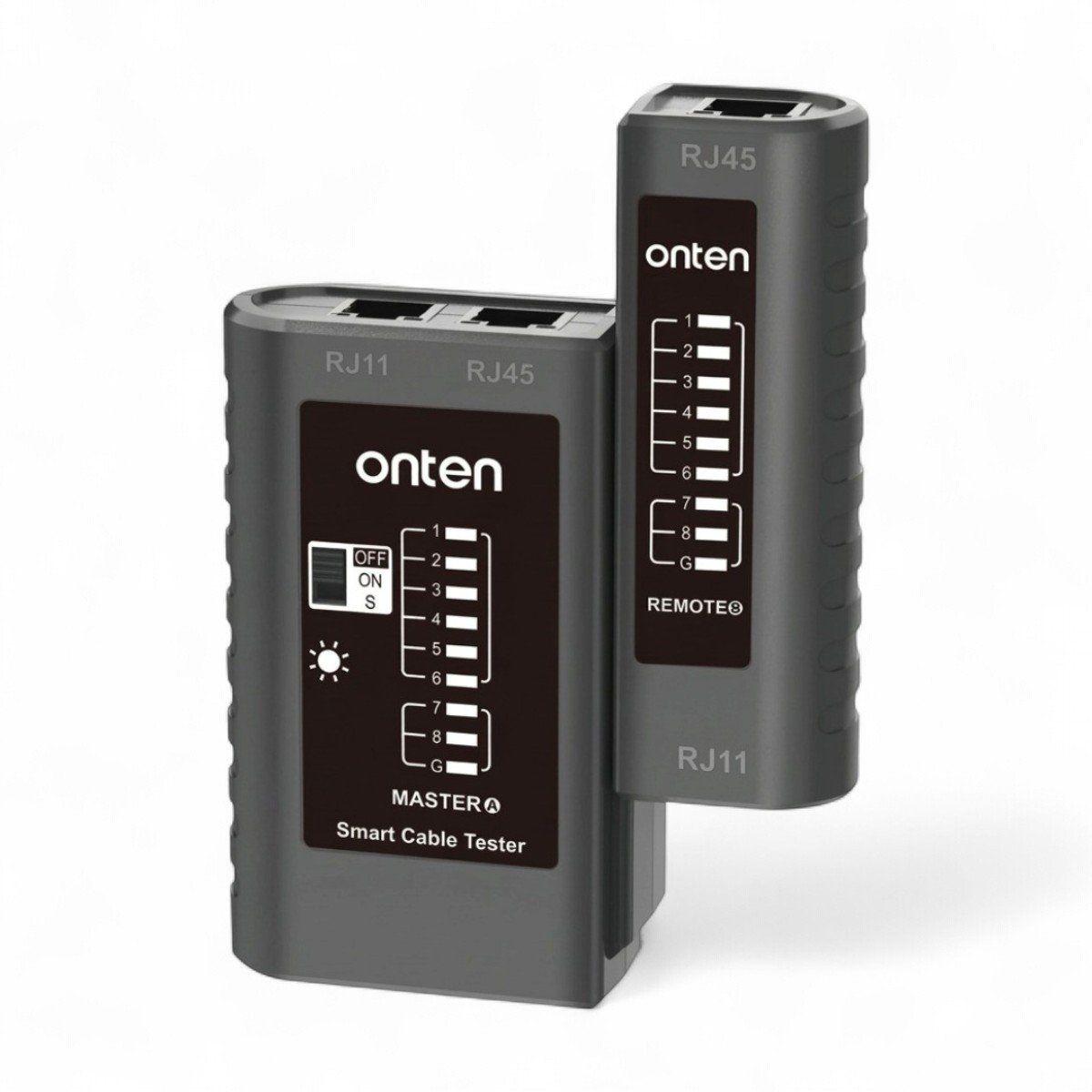 Tester de red RJ45 Onten OTN-E921 para RJ45, RJ11 y BNC con módulo remoto-0