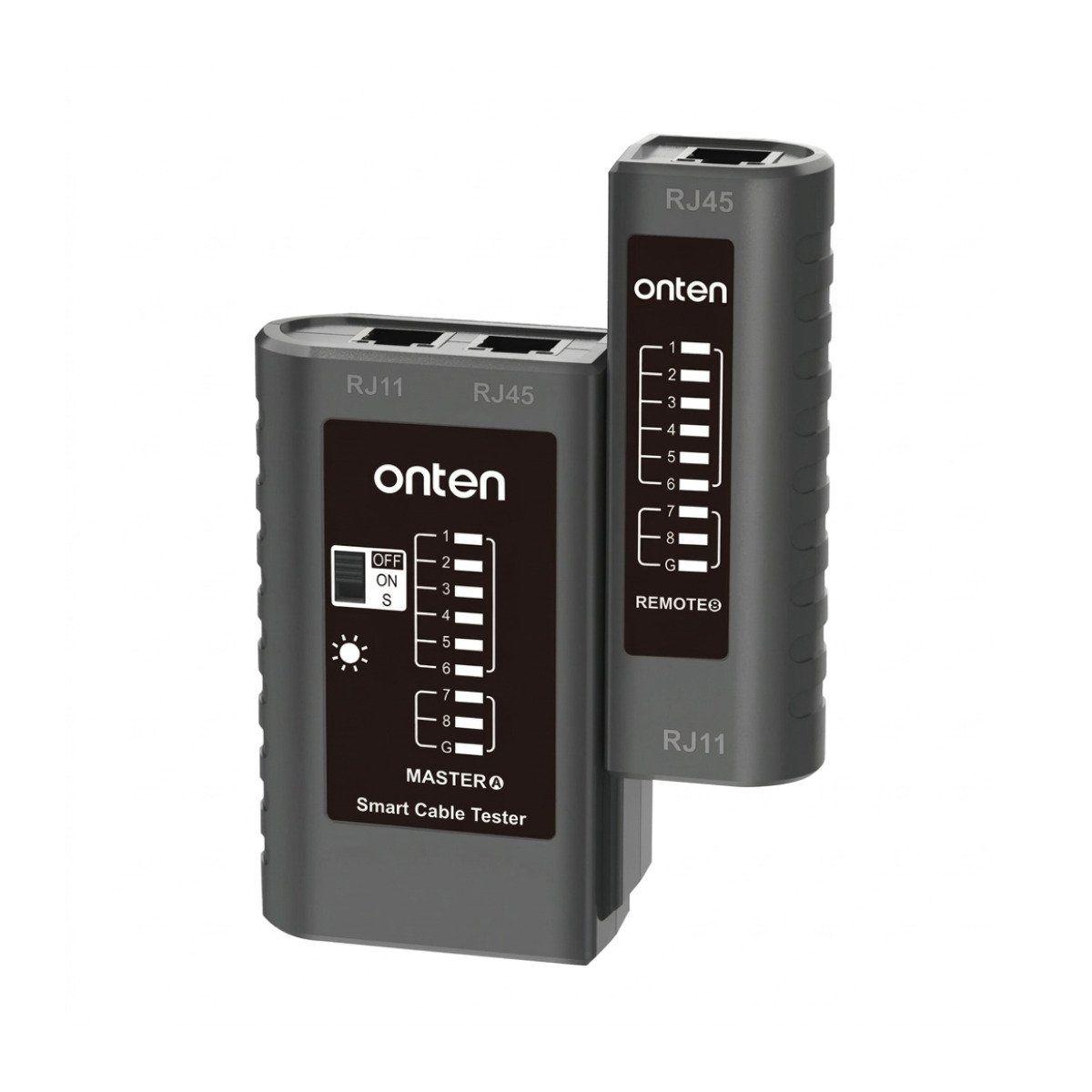 Tester de red RJ45 Onten OTN-E921 para RJ45, RJ11 y BNC con módulo remoto-1