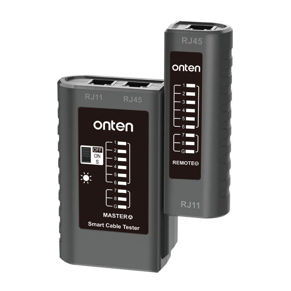 Tester de red RJ45 Onten OTN-E921 para RJ45, RJ11 y BNC con módulo remoto-2