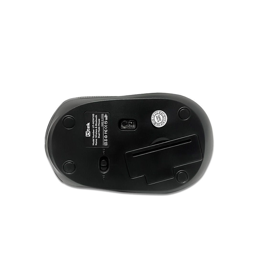 Mouse Inalámbrico Dual Bluetooth y 2,4Ghz Utek UT- MOW100-2