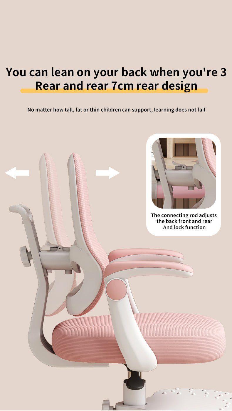 Silla de Escritorio Infantil TLL807 Ergonómica con Reposapiés Ajustable-7
