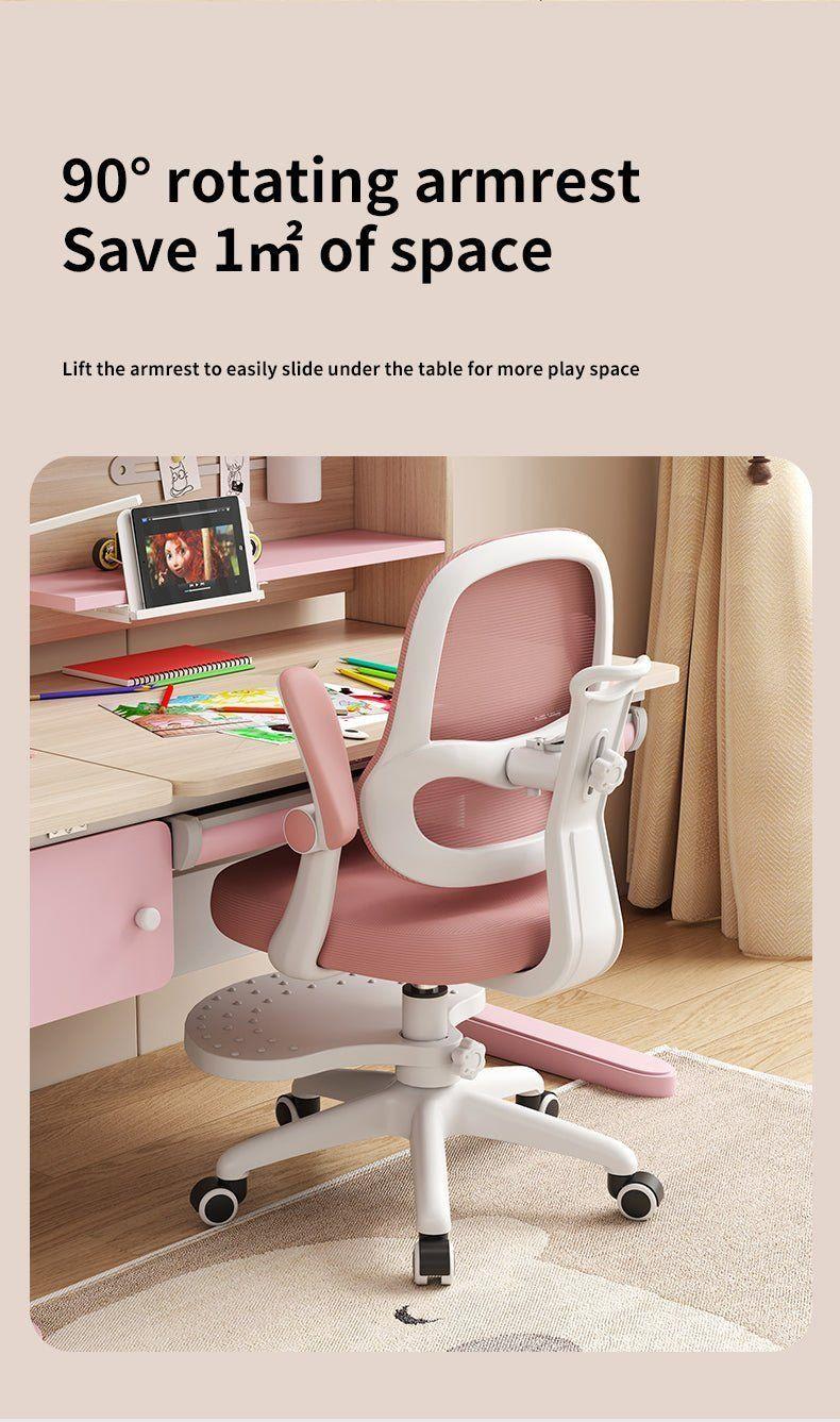 Silla de Escritorio Infantil TLL807 Ergonómica con Reposapiés Ajustable-8