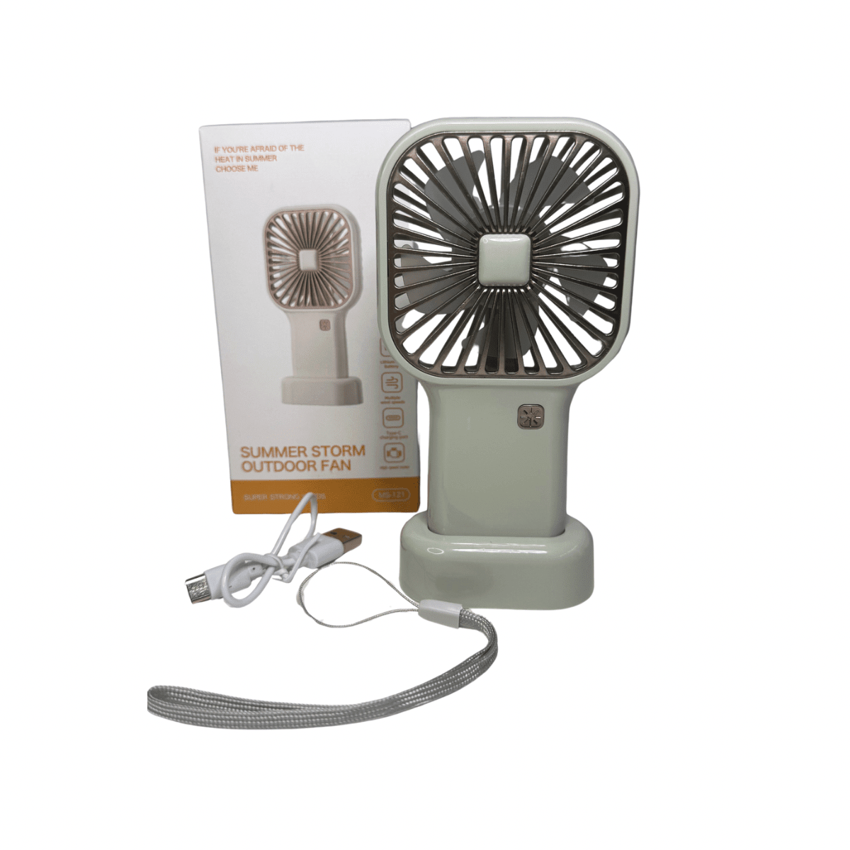 Ventilador Portátil Recargable Summer Storm MS-121 de Mano y Escritorio USB-4