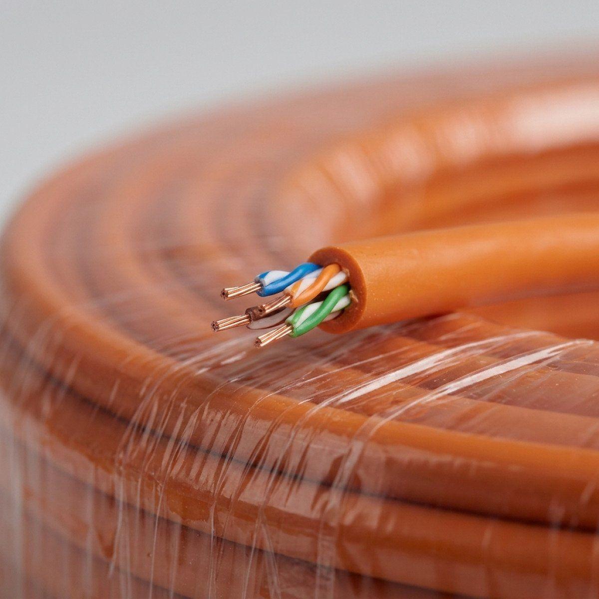 Cable de Red UTP Cat6 Dahua 100 m Naranja para Interior Gigabit Ethernet-5