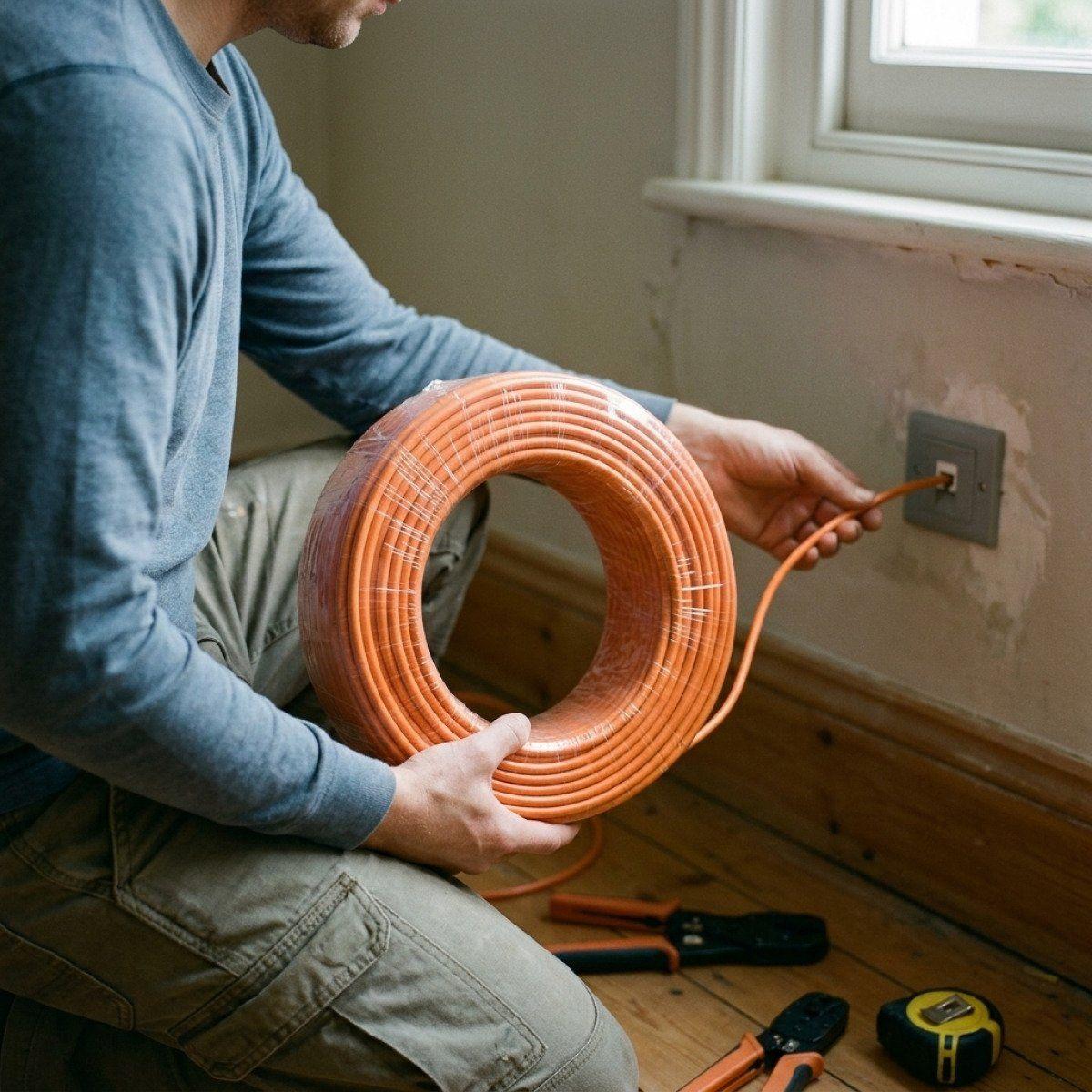 Cable de Red UTP Cat6 Dahua 100 m Naranja para Interior Gigabit Ethernet-6
