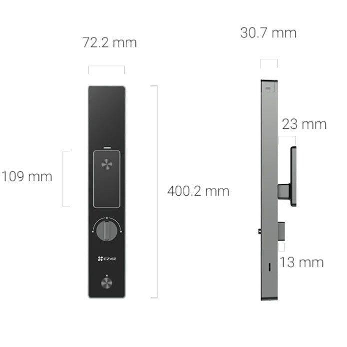 Cerradura Digital EZVIZ DL50FVS con Reconocimiento Facial 3D y Huella Dactilar-1