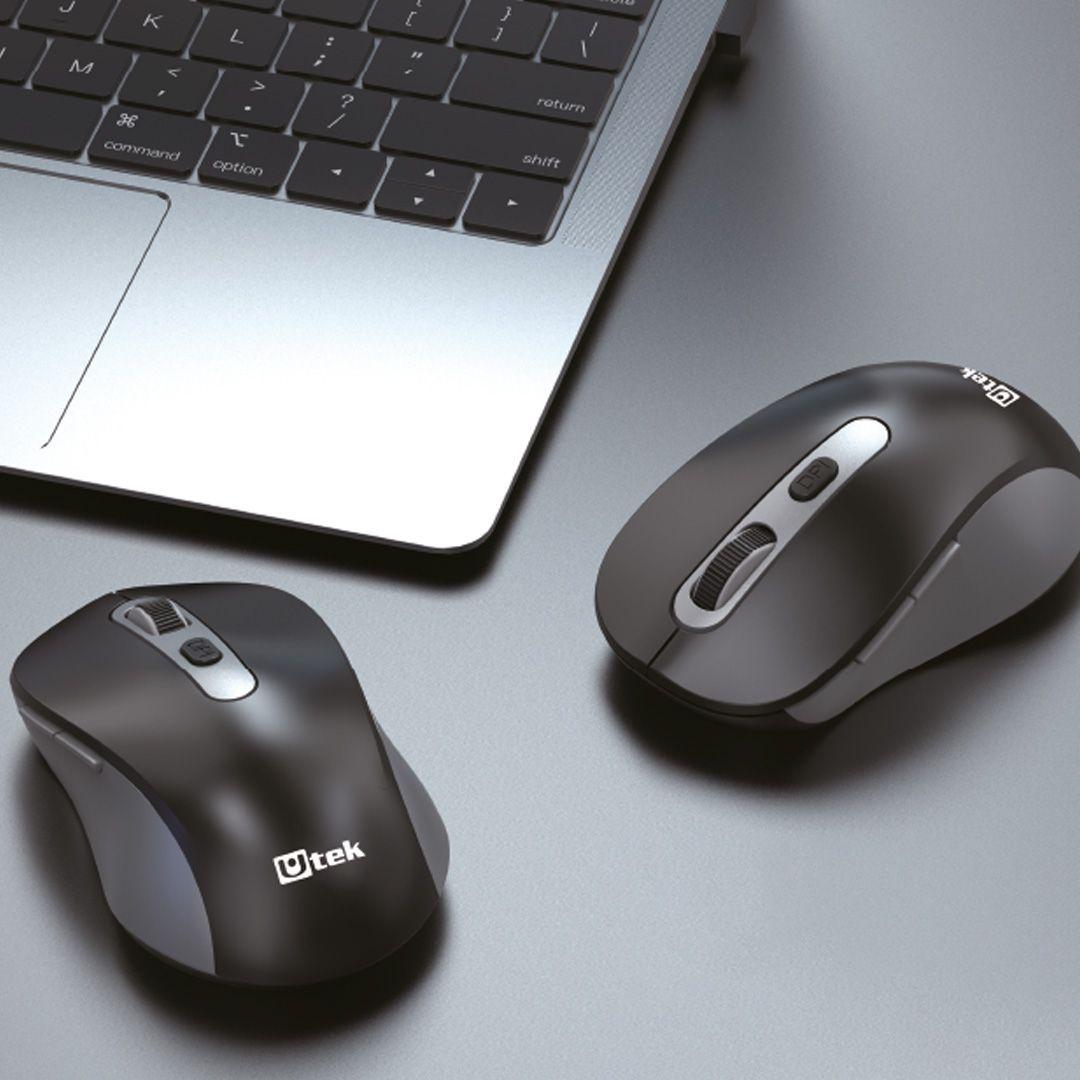Mouse Inalambrico Negro 2.4Ghz 6 Botones Utek UT-MOW620-4