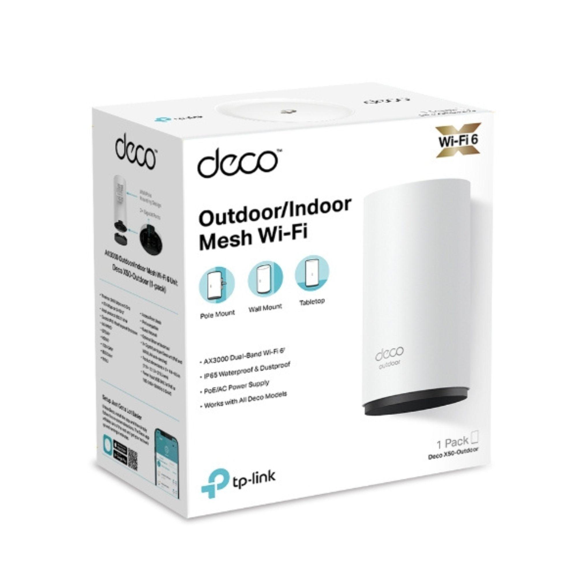 Router Repetidor Deco X50-Outdoor Wi-Fi 6 Mesh AI para exteriores-4