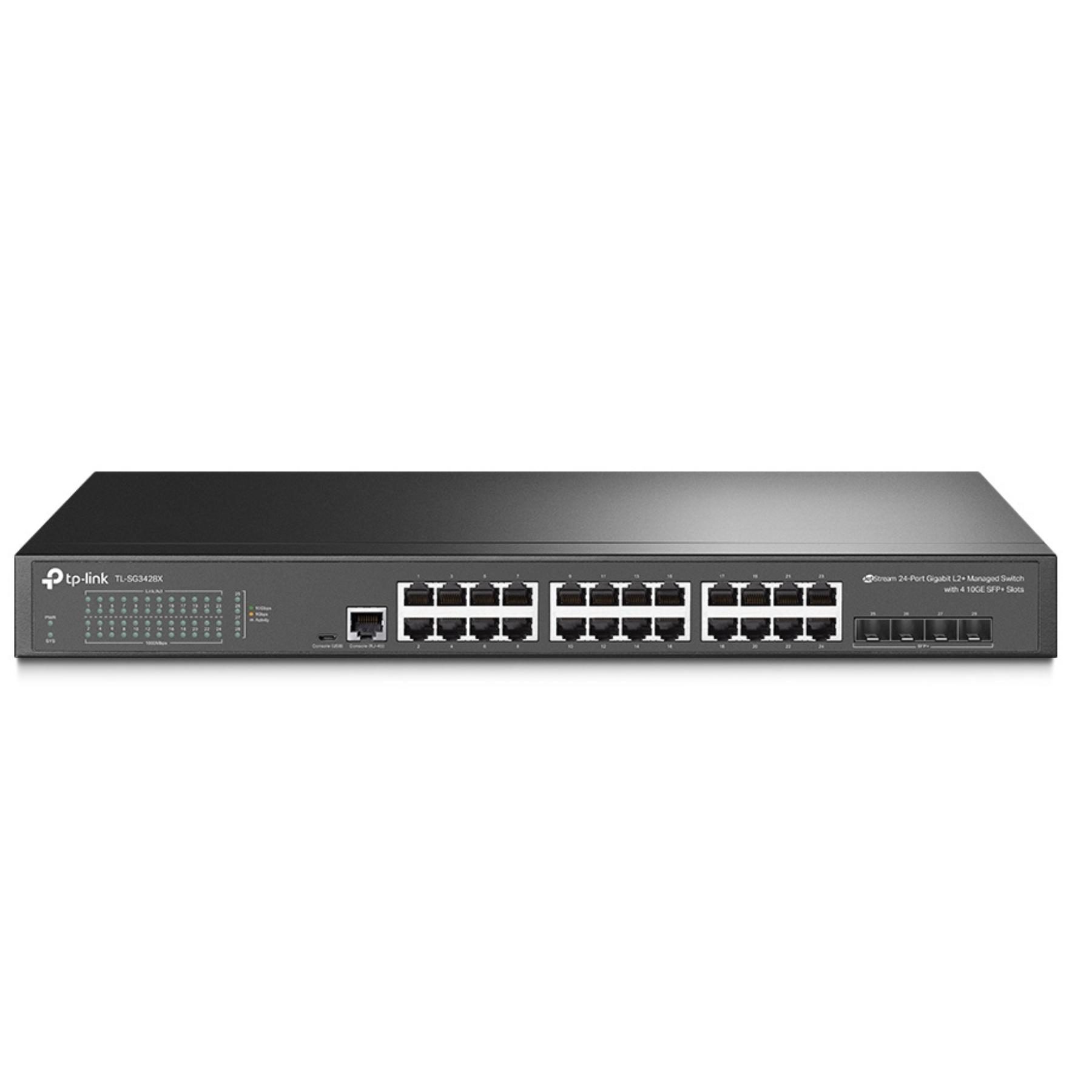 Switch Gestionable 24 Puertos Gigabit L2+ 4 SFP+ de 10GE TL-SG3428X-4
