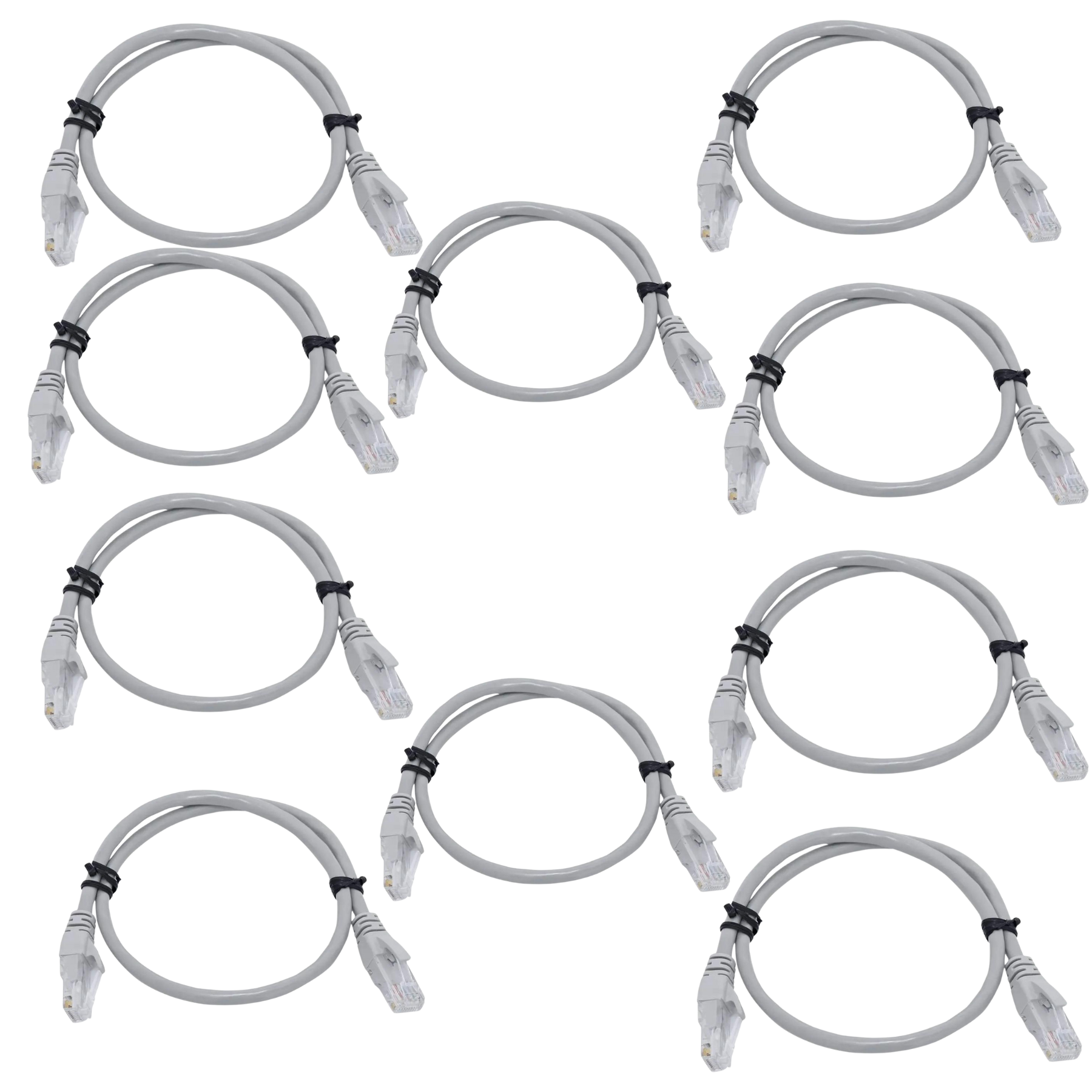 Cable De Red Patch Cord Cat5e 50cm Color Gris-1