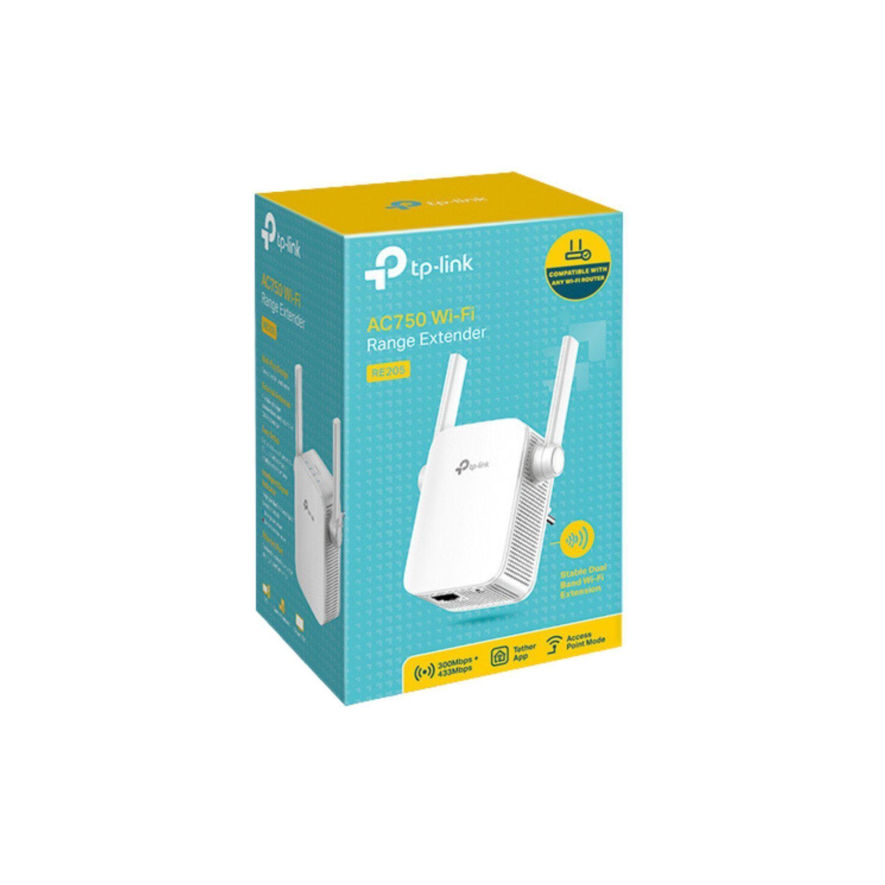 Extensor Repetidor Wifi AC750 Mesh Tp-Link RE205-2