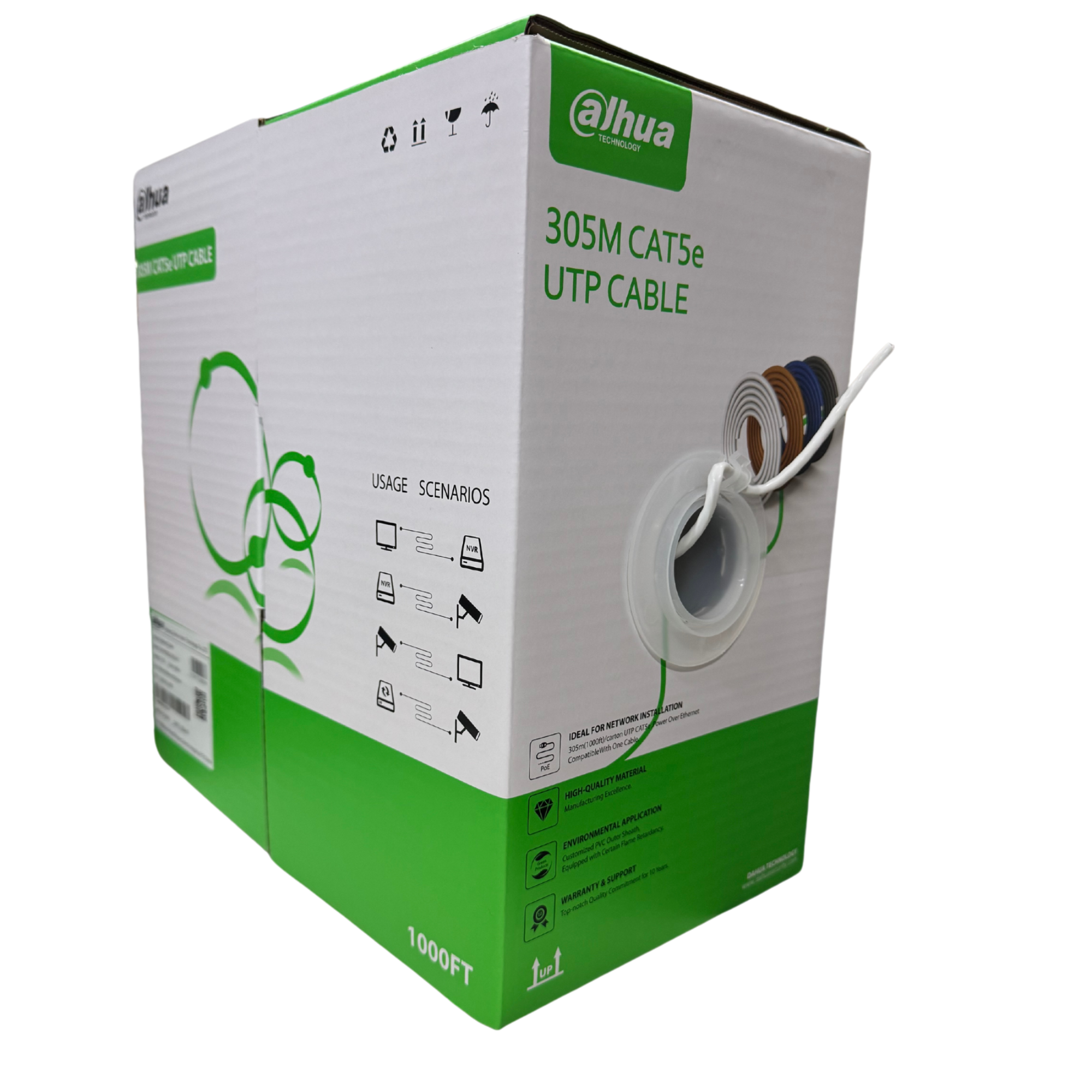 Cable de Red UTP 305M Cat5E Dahua Aleación Blanco -1