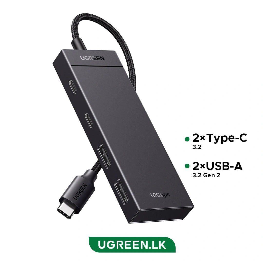 Hub USB-C UGREEN CM806 10 Gbps con 2 puertos USB-C y 2 USB-A-5