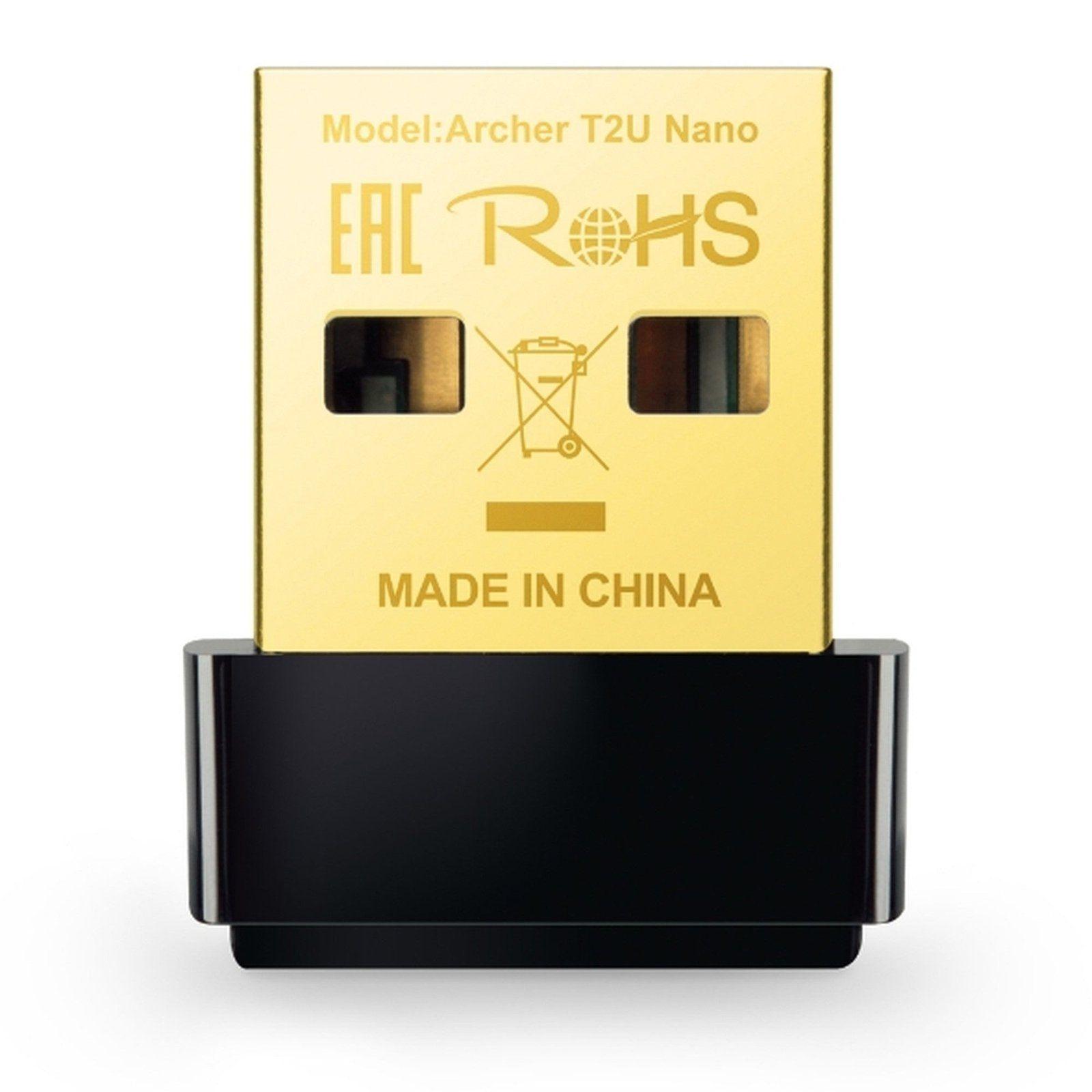 Adaptador USB WiFi TP-Link Archer T2U Nano Dual Band AC600-0