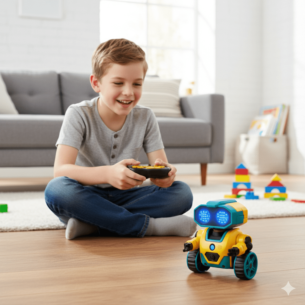Robot Inteligente Interactivo con Luces LED y Movimiento-1