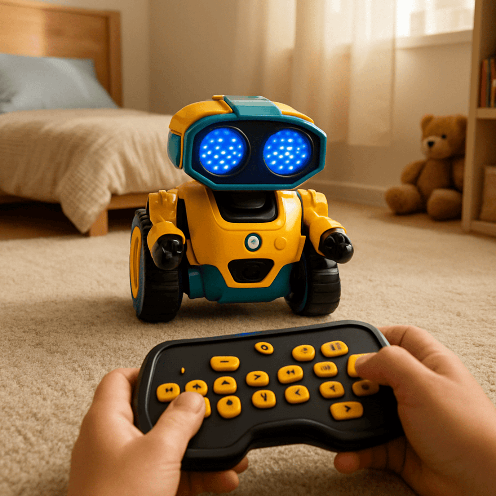 Robot Inteligente Interactivo con Luces LED y Movimiento-2