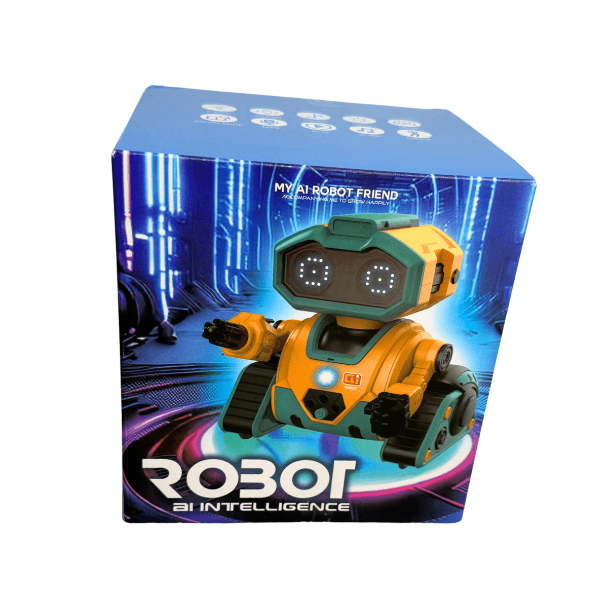 Robot Inteligente Interactivo con Luces LED y Movimiento-3