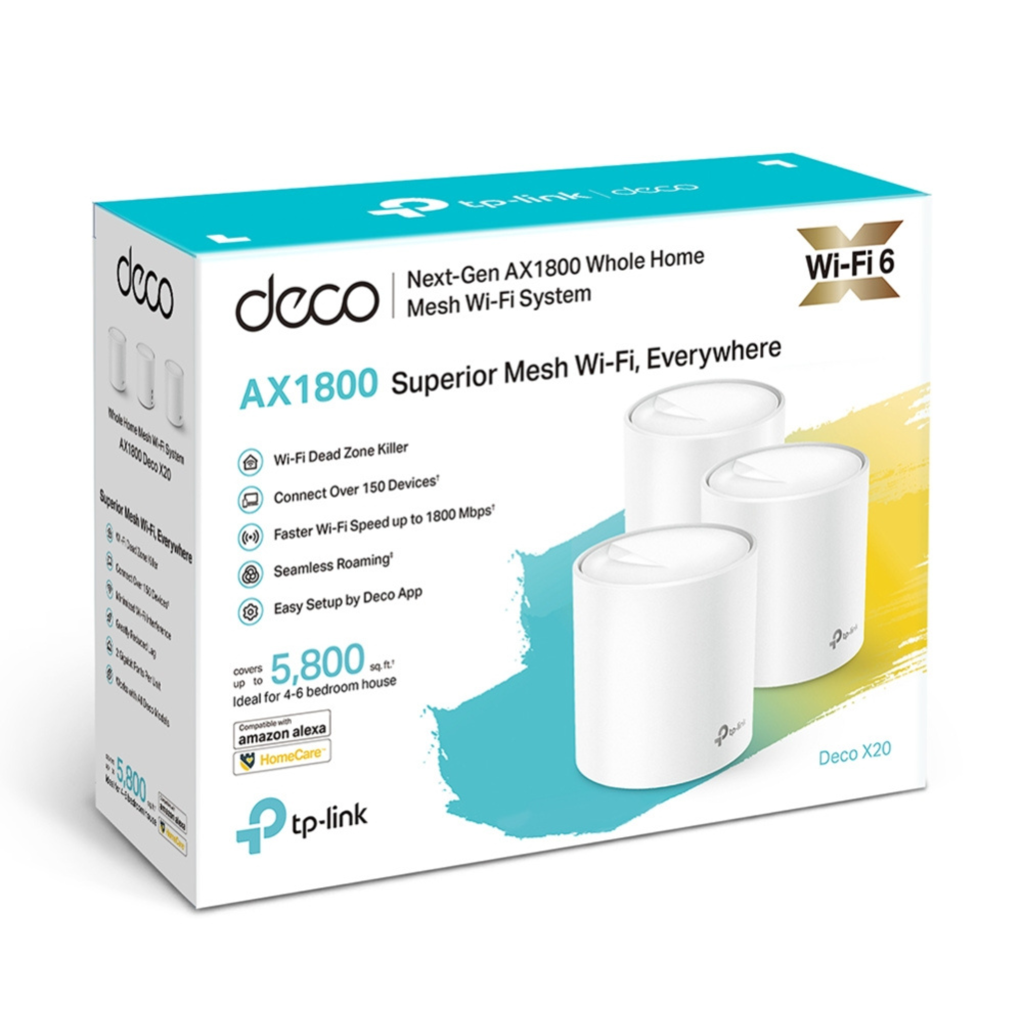Router WIFI 6 Sistema Mesh Deco X20 AX1800 Pack X3-2