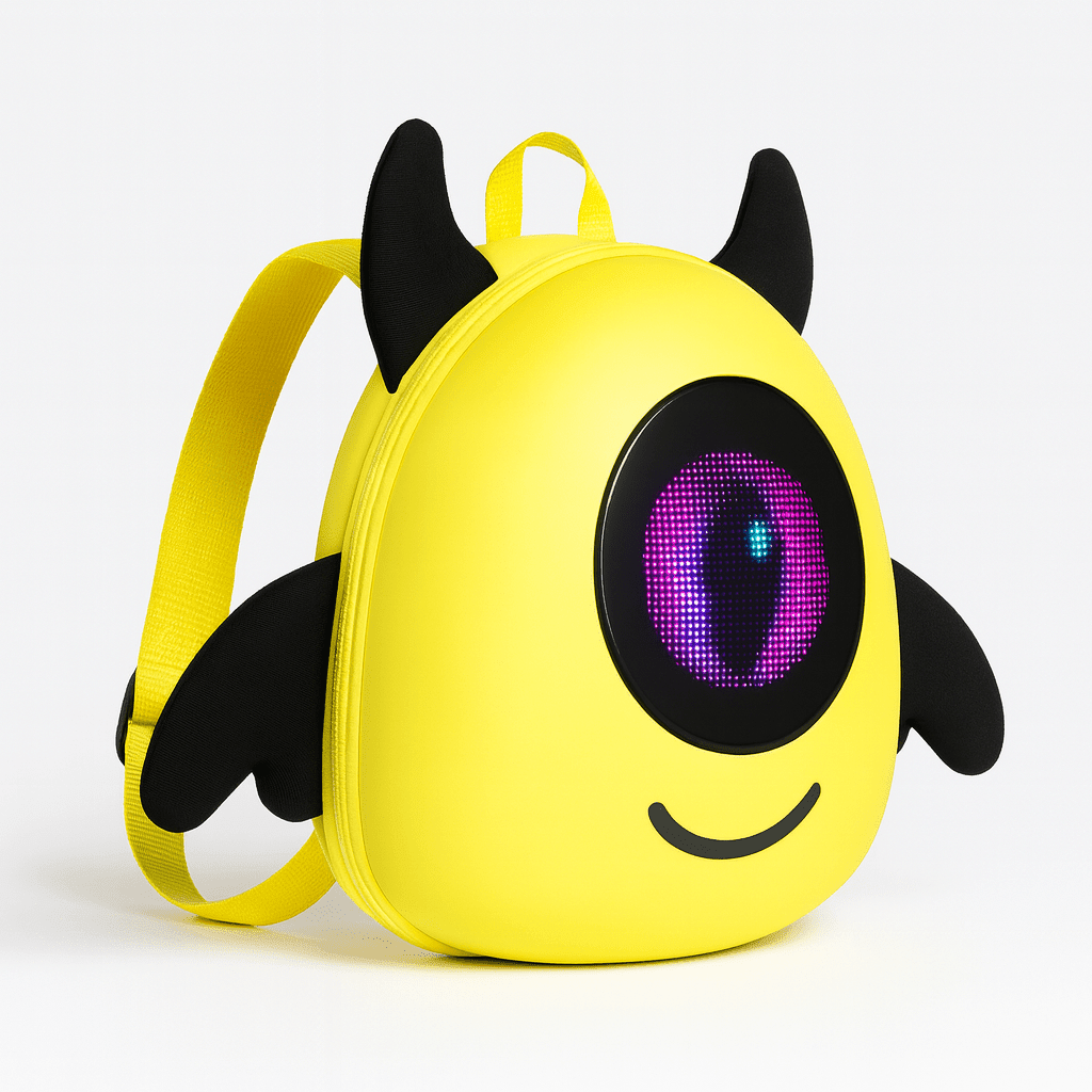 Mochila Infantil con Pantalla LED Diseño Calabaza Impermeable de EVA-2