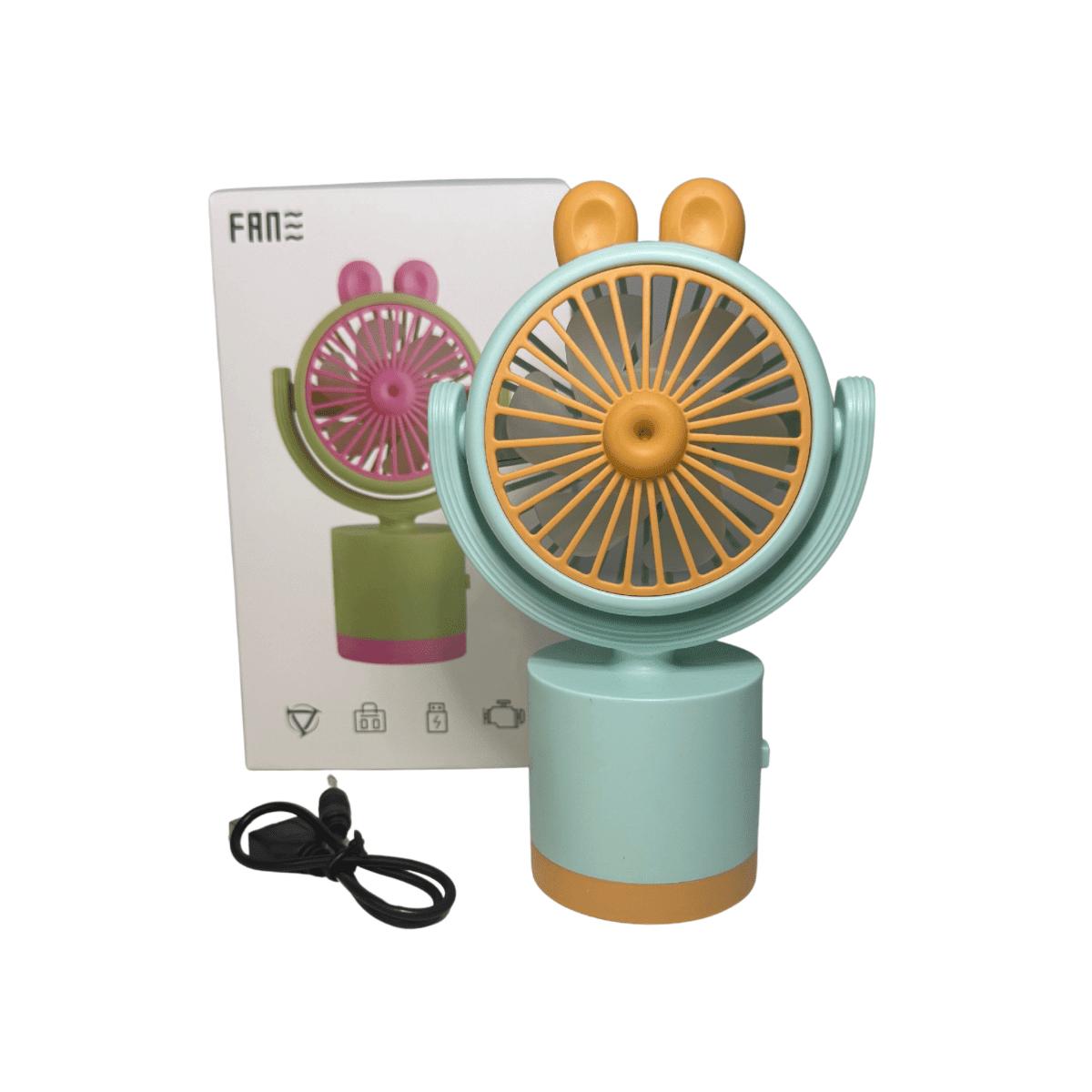 Ventilador Personal Portátil USB con Orejitas Recargable y Silencioso-2