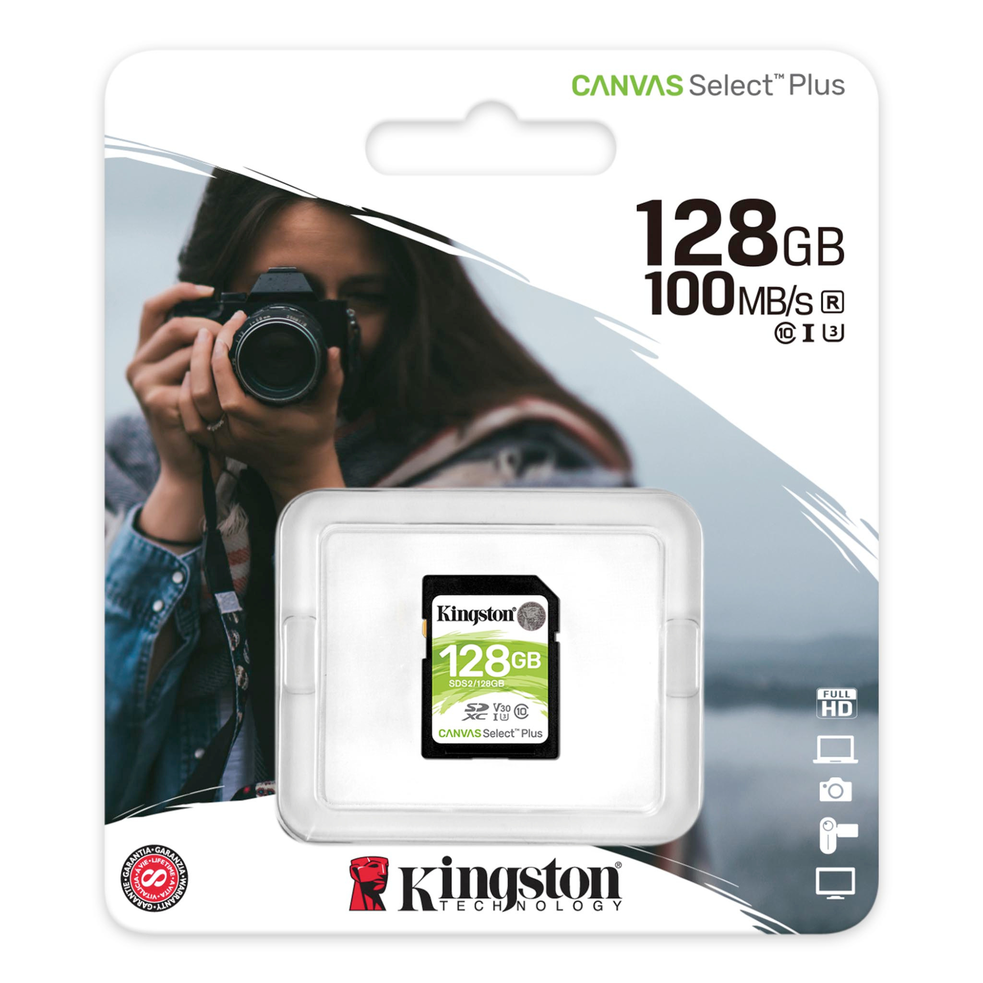 Memoria SD 128GB Canvas Select plus SDS2/128GB-2