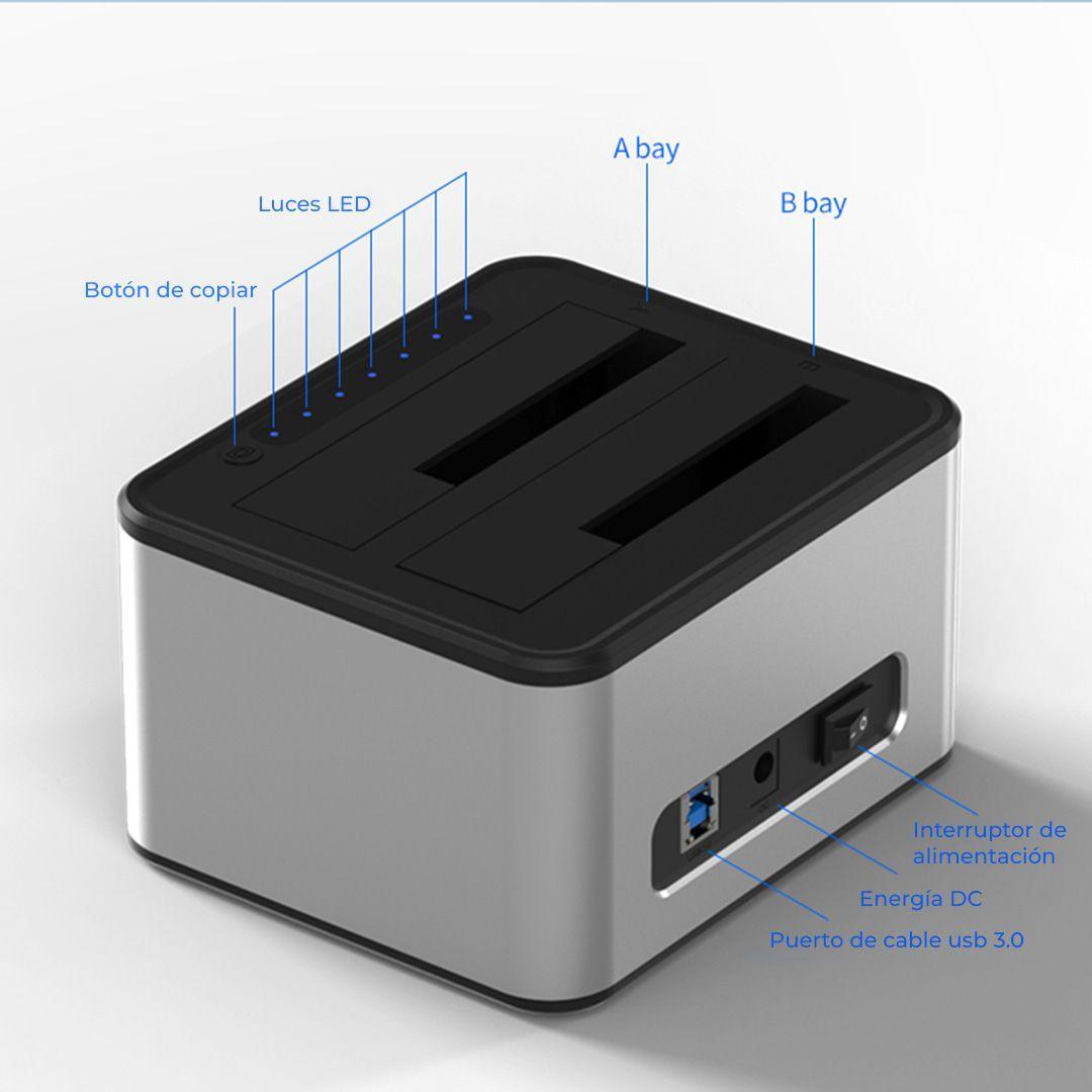 Docking Station Ulink USB 3.0 A Sata Discos 2,5" Y 3,5" Clonador -3