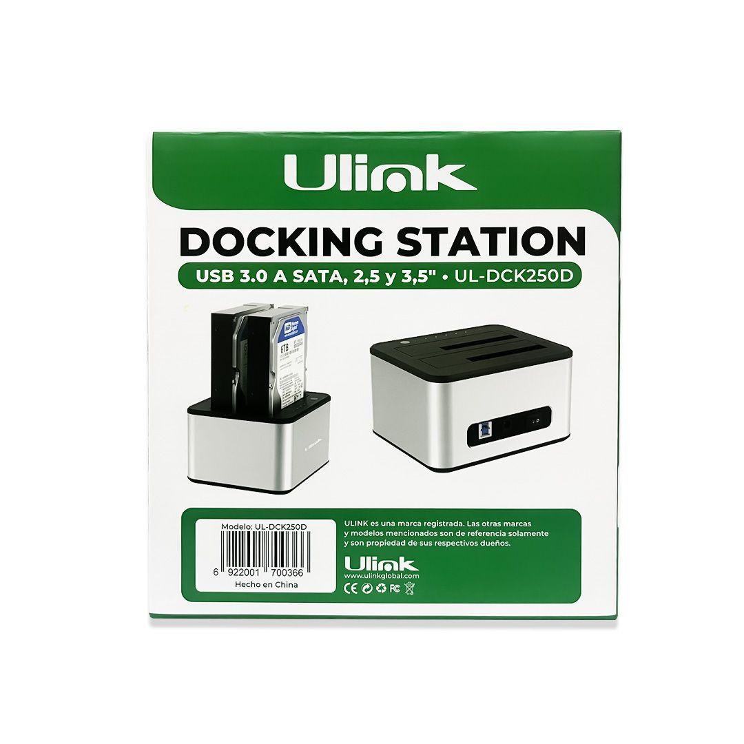 Docking Station Ulink USB 3.0 A Sata Discos 2,5" Y 3,5" Clonador -5