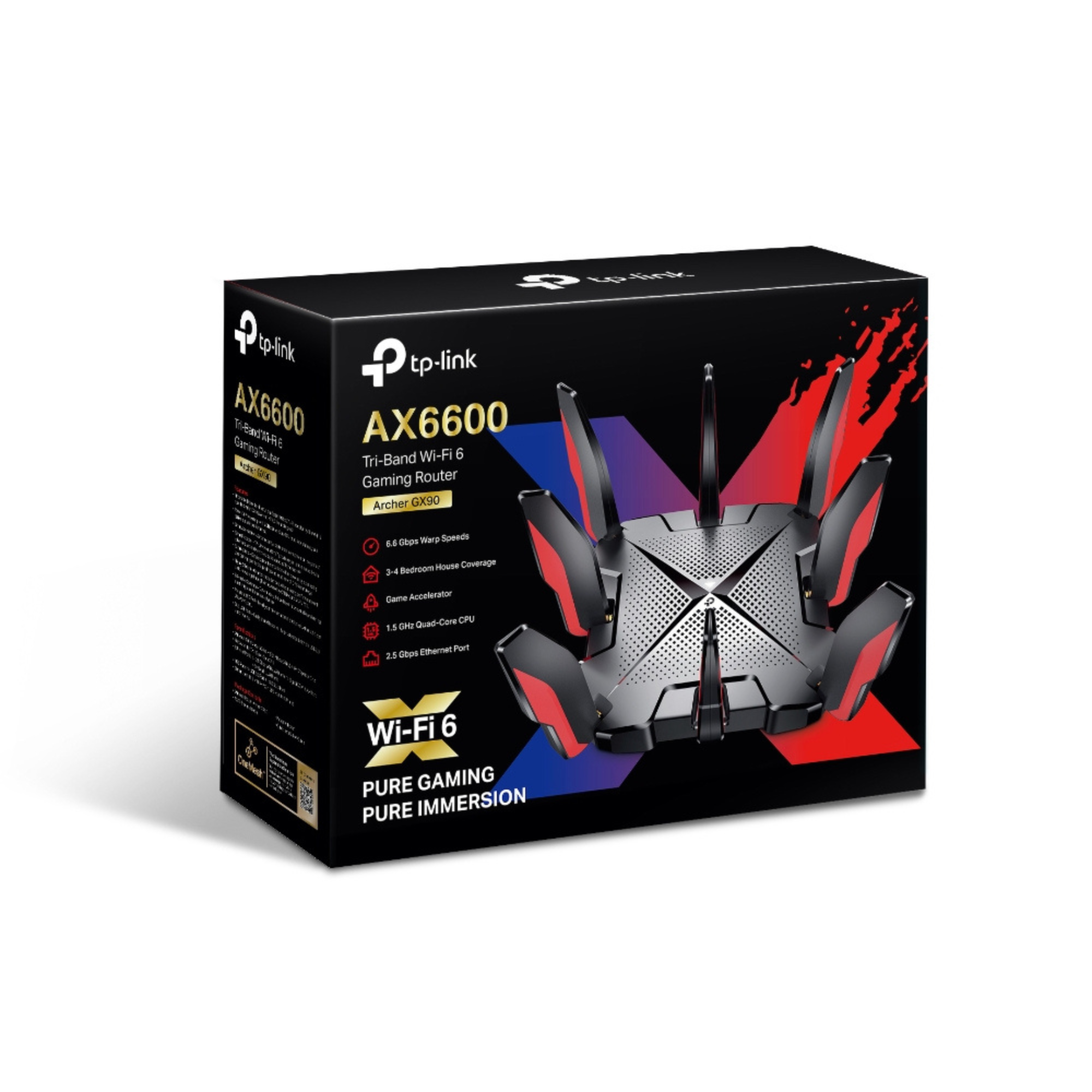 Router Gaming Wifi 6 Tri-Band Archer GX90 AX6600-3