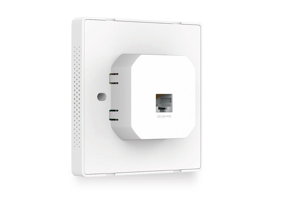 Repetidor Access Point PoE + Lan de Pared Omada EAP115-Wall-1