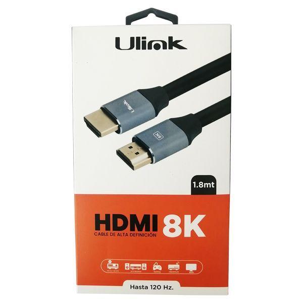 Cable HDMI 8k 60hz, 4k 120hz, 1,8 Mts Calidad Premium-2