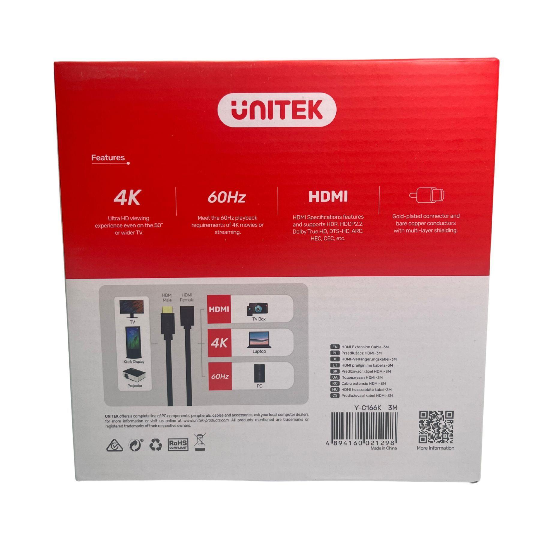 Cable Extensión Hdmi 3 Mts Macho-hembra V2.0 4k Alta Calidad-2